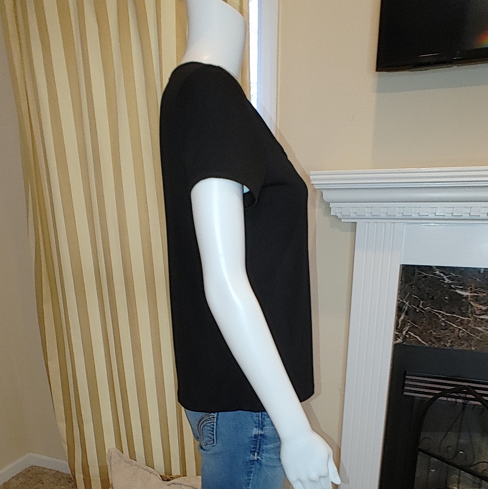 RAFAELLA SOLID TOP WITH GATHERED NECKLINE PS - Picture 3 of 8